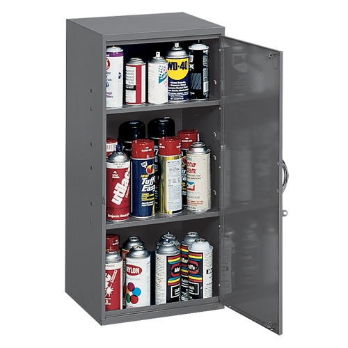 Armoires utilitaires, Acier, 2 Tablettes, 30" h x 13-3/4" la x 12-3/4" P, Gris Trail Hammer and Bolt