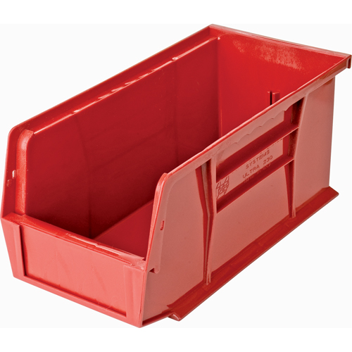 Ultra Stack & Hang Bin, 5-1/2" W x 5" H x 10-7/8" D, Red Trail Hammer and Bolt
