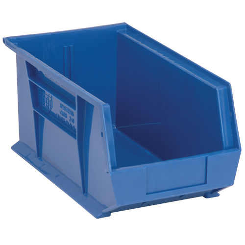 Bacs ultra empilable & suspendable, 8-1/4" la, 7" h x 14-3/4" p, Bleu Trail Hammer and Bolt