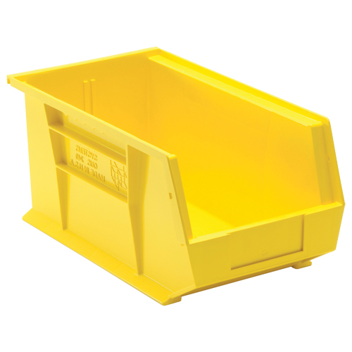 Ultra Stack & Hang Bin, 8-1/4" W x 7" H x 14-3/4" D, Yellow Trail Hammer and Bolt