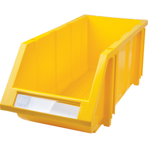 Bac empilable & &agrave; suspendre, 7-7/8" la, 7" h x 17-11/16" p, Jaune Trail Hammer and Bolt