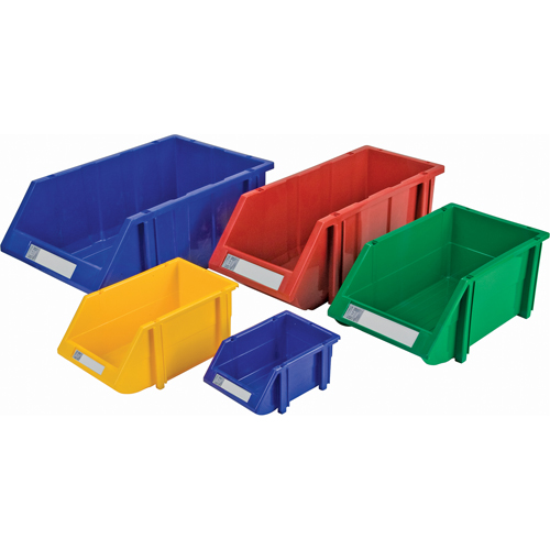 Stack & Hang Bin, 7-7/8" W x 7" H x 17-11/16" D, Red Trail Hammer and Bolt