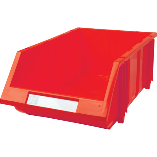 Bac empilable & &agrave; suspendre, 11-13/16" la, 7" h x 17-11/16" p, Rouge Trail Hammer and Bolt