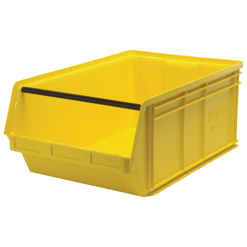 Contenants g&eacute;ants empilables, 18,375" la x 29" p x 11,875" h, Jaune Trail Hammer and Bolt