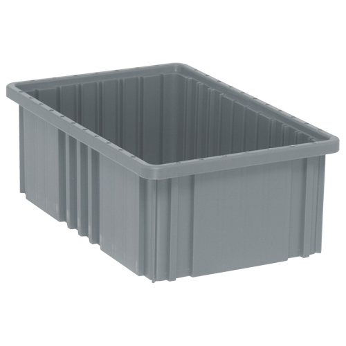 Divider Box&reg; Containers, Plastic, 16.5" W x 10.9" D x 6" H, Grey Trail Hammer and Bolt