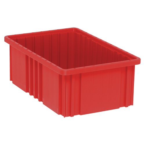Divider Box&reg; Containers, Plastic, 16.5" W x 10.9" D x 6" H, Red Trail Hammer and Bolt