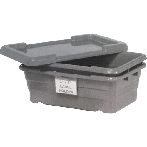 Bacs empilables en crois&eacute;, 16" la x  p x 8,5" h, Gris Trail Hammer and Bolt