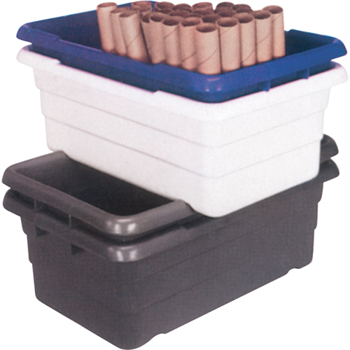 Bacs empilables en crois&eacute;, 16" la x  p x 8,5" h, Gris Trail Hammer and Bolt