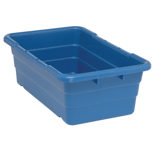 Bacs empilables en crois&eacute;, 16" la x  p x 8,5" h, Bleu Trail Hammer and Bolt