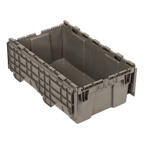 Attached-Top Distribution Container, 11-9/16" x 19-5/8' x 7-1/2", Grey Trail Hammer and Bolt