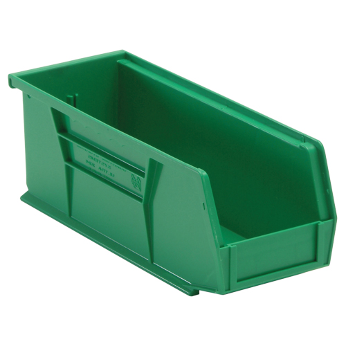 Ultra Stack & Hang Bin, 4-1/8" W x 4" H x 10-7/8" D, Green Trail Hammer and Bolt