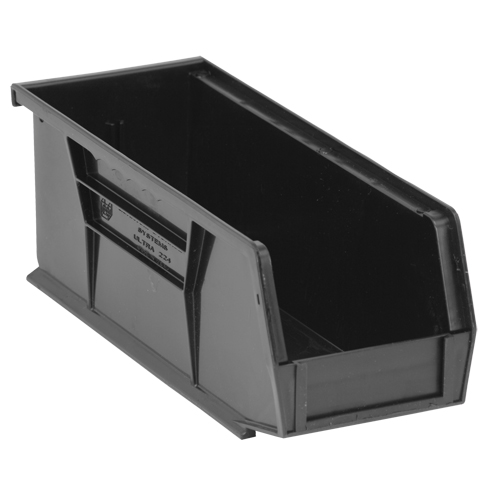 Environmentally Friendly Recycled Bin, 4.125"/3-3/16" W x 3-3/4" H x 10-7/8"/10.875" D, Black Trail Hammer and Bolt