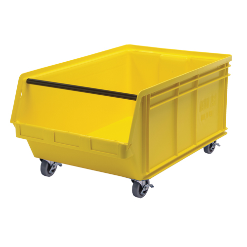 Bac mobile MAGNUM, 14-7/8" ha x 18-3/8" la x 29" p, Capacit&eacute; de 150 lb, Jaune Trail Hammer and Bolt