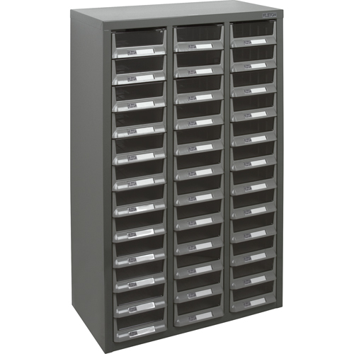 Casiers pour pi&egrave;ces KPC-100 , Acier galvanis&eacute;, 36 tiroirs, 23" x 11-2/5" x 36-9/10", Gris Trail Hammer and Bolt