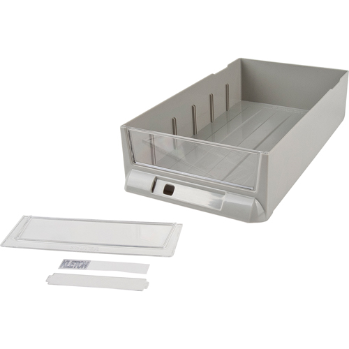 Tiroir de rechange pour armoires de pi&egrave;ces KPC-100, Plastique, 6-3/8" la x 11-3/10" p, 2-11/16" h, Gris Trail Hammer and Bolt