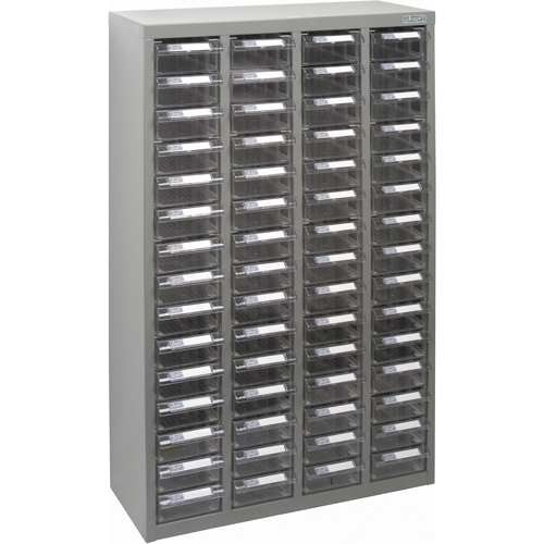 Casiers pour pi&egrave;ces KPC-700, Acier galvanis&eacute;, 60 tiroirs, 23-1/10" x 8-7/10" x 36-9/10", Gris Trail Hammer and Bolt