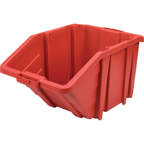 Bac g&eacute;ant en plastique, 15-1/2" la x 13" H x 25" p, Rouge, Capacit&eacute; 200 lb Trail Hammer and Bolt