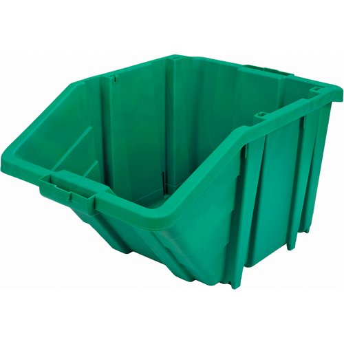 Bac g&eacute;ant en plastique, 15-1/2" la x 13" H x 25" p, Vert, Capacit&eacute; 200 lb Trail Hammer and Bolt