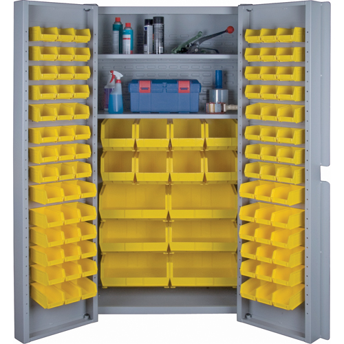 Armoires &agrave; combinaison &agrave; portes creuses, 38" la x 24" p x 72" h, Gris Trail Hammer and Bolt