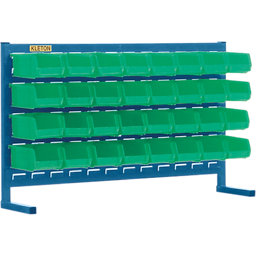 Rayonnage &agrave; persienne avec bacs, 32 bacs, 36" la x 8-1/4" p x 22" h Trail Hammer and Bolt