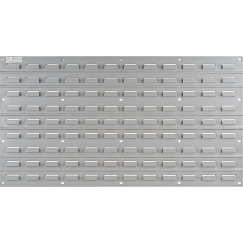 Metal Louvered Panel Bin Support Rack, 32 Bins, 36" W x 1/8" D x 19" H Trail Hammer and Bolt