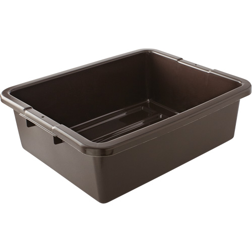 Undivided Bus/Utility Box, 7" H x 21.5" D x 17" L, Plastic, Brown Trail Hammer and Bolt