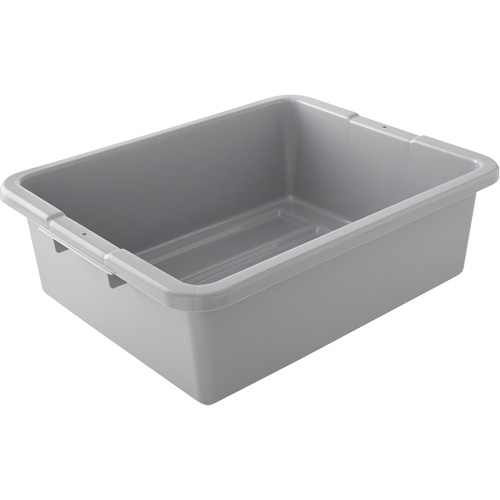 Contenant utilitaire sans compartiments, 7" ha x 21,5" p x 17" lo, Plastique, Gris Trail Hammer and Bolt