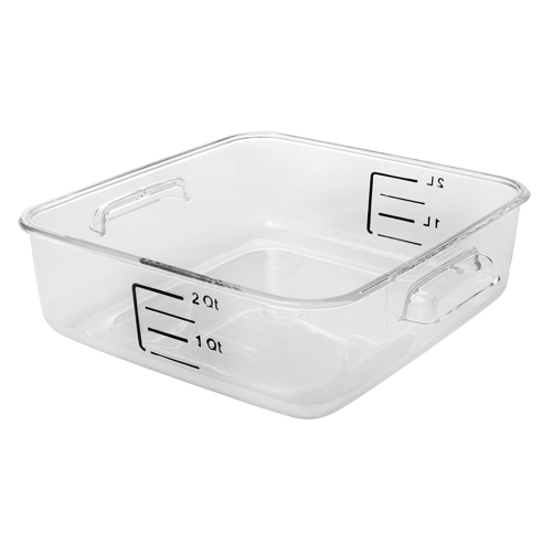 Contenant carr&eacute; &agrave; encombrement r&eacute;duit Rubbermaid, Plastique, Capacit&eacute; de 1,9 L, Transparent Trail Hammer and Bolt