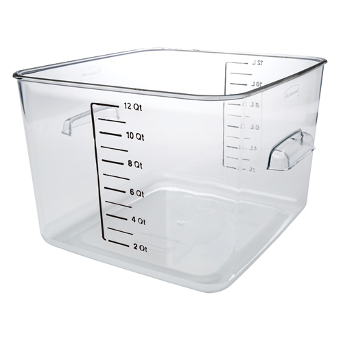 Contenant carr&eacute; &agrave; encombrement r&eacute;duit Rubbermaid, Plastique, Capacit&eacute; de 11,4 L, Transparent Trail Hammer and Bolt
