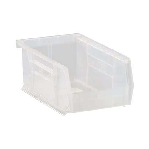 Ultra Stack & Hang Bin, 4-1/8" W x 3" H x 7-3/8" D, Clear Trail Hammer and Bolt