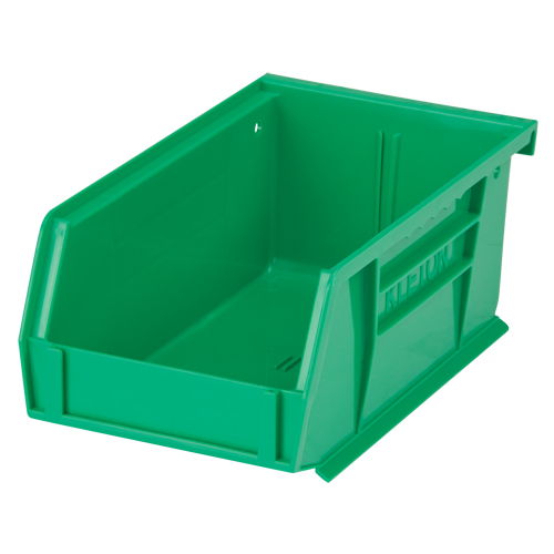 Stack & Hang Bin, 4-1/8" W x 3" H x 7-3/8" D, Green Trail Hammer and Bolt