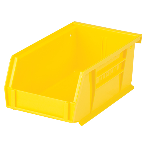 Bac empilable & &agrave; suspendre, 4-1/8" la, 3" h x 7-3/8" p, Jaune Trail Hammer and Bolt