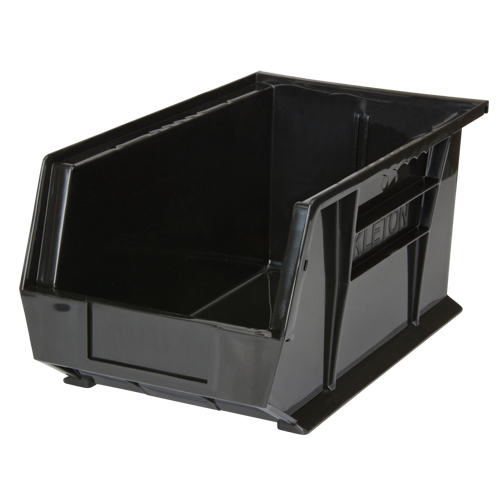 Stack & Hang Bin, 8-1/4" W x 7" H x 14-3/4" D, Black Trail Hammer and Bolt