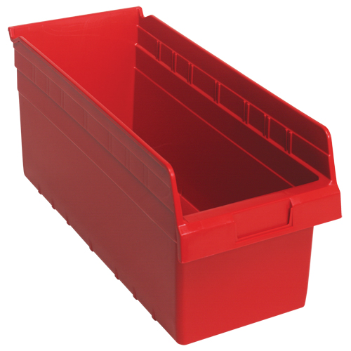 Bacs pour &eacute;tag&egrave;re Store-Max, 8-3/8" la x 8" H x 17-7/8" p, Rouge, Capacit&eacute; 56 lb Trail Hammer and Bolt