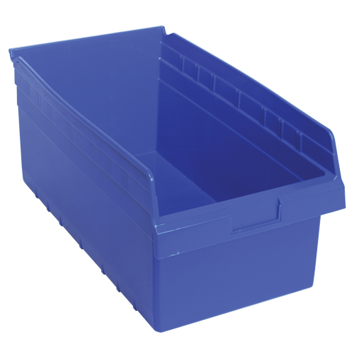 Bacs pour &eacute;tag&egrave;re Store-Max, 11-1/8" la x 8" H x 17-7/8" p, Bleu, Capacit&eacute; 56 lb Trail Hammer and Bolt