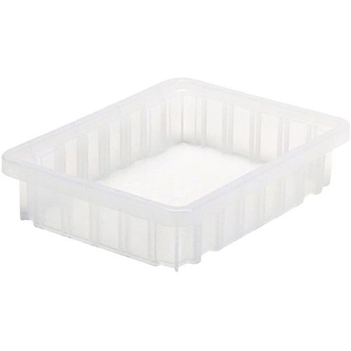 Contenant Divider Box, Plastique, 10,875" la x 8,25" p x 2,5" h, Transparent Trail Hammer and Bolt