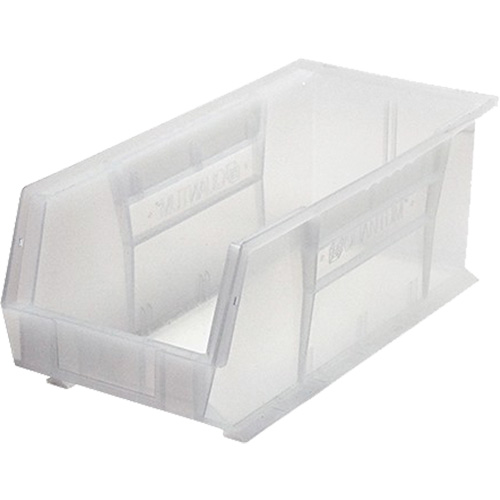 Ultra Stack & Hang Bin, 8-1/4" W x 7" H x 18" D, Clear Trail Hammer and Bolt