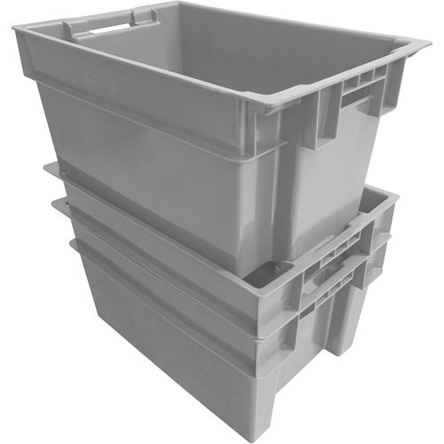 Contenant Stack & Nest, 16" la, 12" h x 24" p, Gris Trail Hammer and Bolt