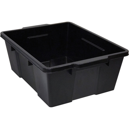 Contenant avec loquets en plastique,  la x 21" p x 7,75" h, Noir Trail Hammer and Bolt