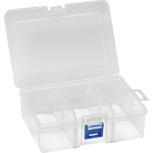 Boîte &agrave; compartiments en plastique, 4,75" la x 6,75" p x 2,25" h, 6 compartiments Trail Hammer and Bolt