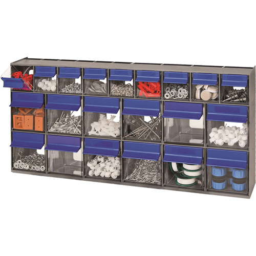 Compartiments pour bacs inclinables, 23-5/8" la x 3-5/8" p x 11-1/6" h, 21 tiroirs Trail Hammer and Bolt