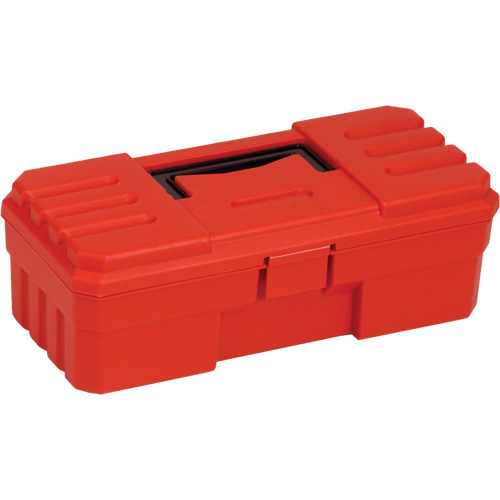 Tool Box, 12" W x 6" D x 4" H, Red Trail Hammer and Bolt
