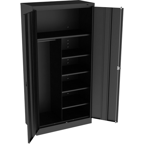 Armoire &agrave; combinaison, 36" la x 18" p x 72" h, Noir Trail Hammer and Bolt