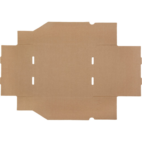 Boîtes profondes en carton ondul&eacute;, 9-3/4" la x 11-1/4" p x 4-1/2" h, Beige Trail Hammer and Bolt