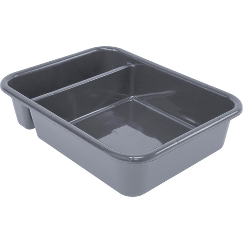Bac d'entreposage tout usage &agrave; compartiment, 5" ha x 15" p x 20" lo, Plastique, Gris Trail Hammer and Bolt