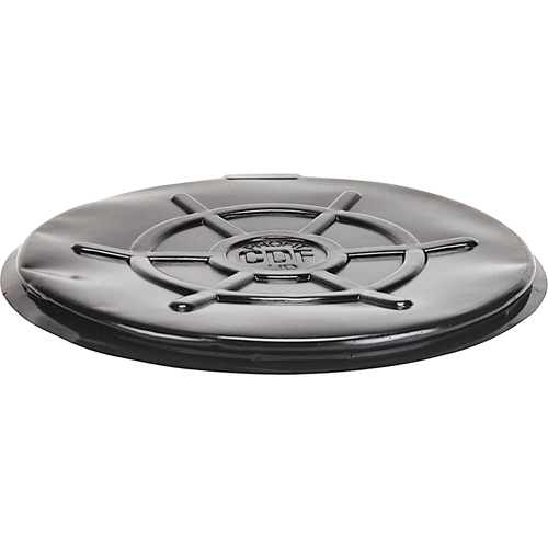 Couvercles protecteurs pour barils, Dessus ferm&eacute;, Convient aux 55 gal. US (45 gal. imp.), Noir Trail Hammer and Bolt