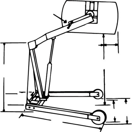 Hydra-Lift Drum Handlers, 55 US gal. (45 Imperial Gal.) Capacity Trail Hammer and Bolt