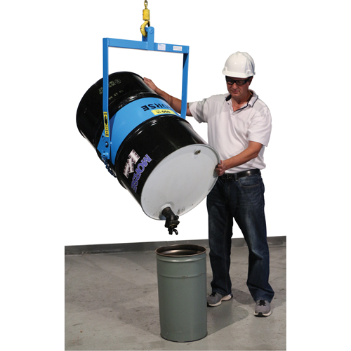 Leveurs de baril - Inclinaison manuelle, Baril de 55 gal. US (45 gal. imp.), Capacit&eacute; 800 lb/363 kg Trail Hammer and Bolt