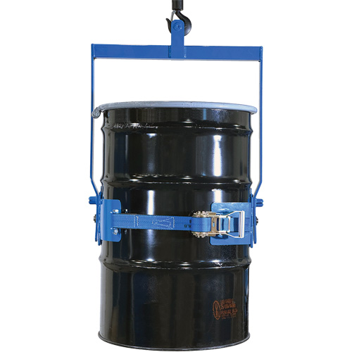 Ensemble de l&egrave;ve-baril manuel inclinable, Baril de 55 gal. US (45 gal. imp.), Capacit&eacute; 800 lb/363 kg Trail Hammer and Bolt