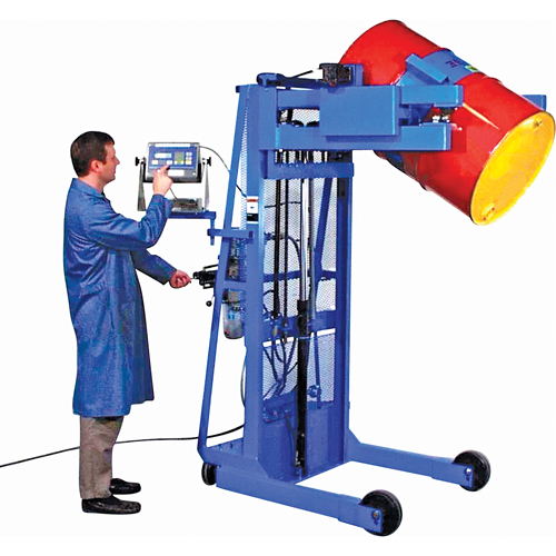 Vertical Lift Drum Pourers Trail Hammer and Bolt